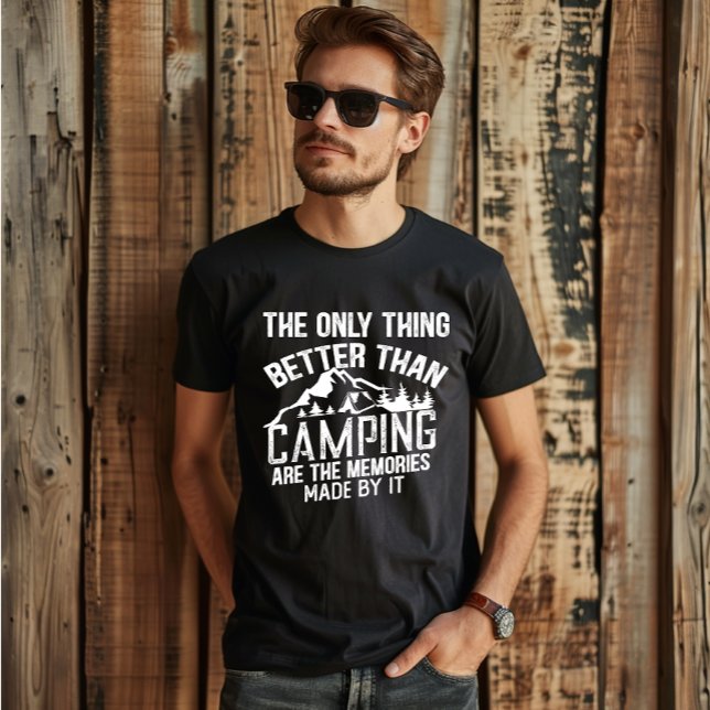 Camiseta Slogan engraçado da câmera citações de acampamento (Criador carregado)