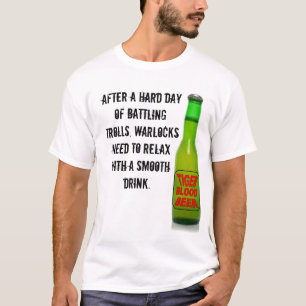 Camiseta Slogan engraçado da cerveja do sangue do tigre do