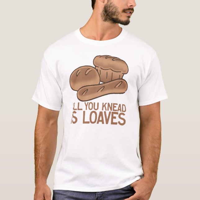 Camiseta Slogan engraçado da padaria (Frente)