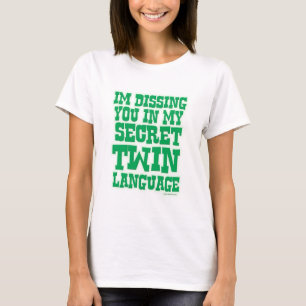 Camiseta Slogan Engraçado de Diversão da Família do Twin da
