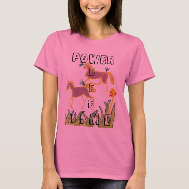 Camiseta Slogan Girly Women Power Time (Frente)