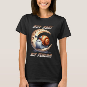 Camiseta Slogan Humorístico Do Caracol Irritado Sarcástico
