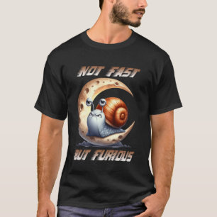 Camiseta Slogan Humorístico Do Caracol Irritado Sarcástico