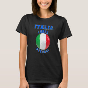 Camiseta Slogan italiano para os adeptos do time de futebol