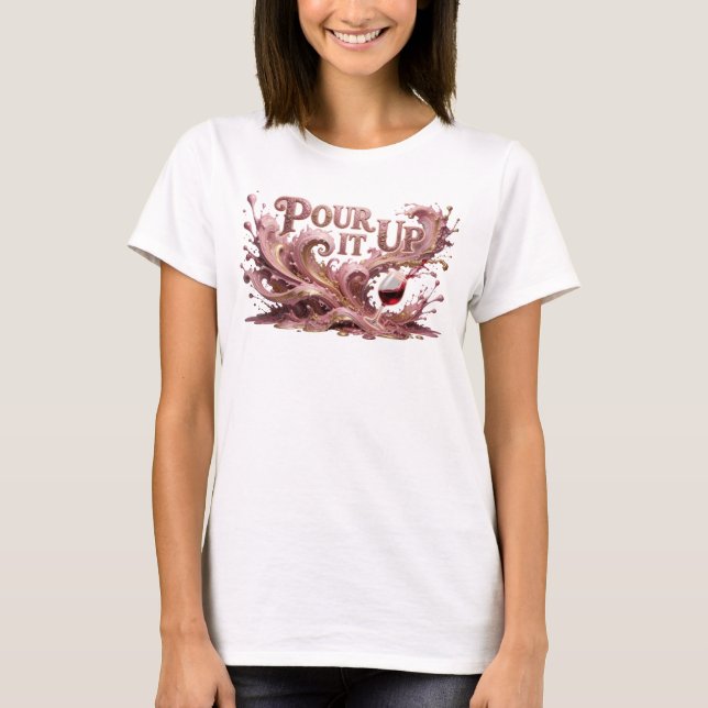 Camiseta Slogan PINK TRENDY PARA DERRAMAR (Frente)