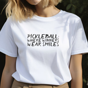 Camiseta Slogan preto engraçado do Sonho do Pickleball Love