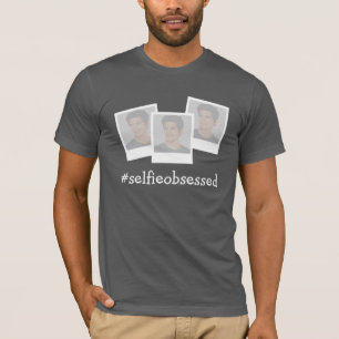 Camiseta Slogan #selfieobcecado adiciona suas próprias foto