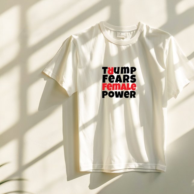 Camiseta Slogan vermelho branco do protesto anti-trump (Criador carregado)