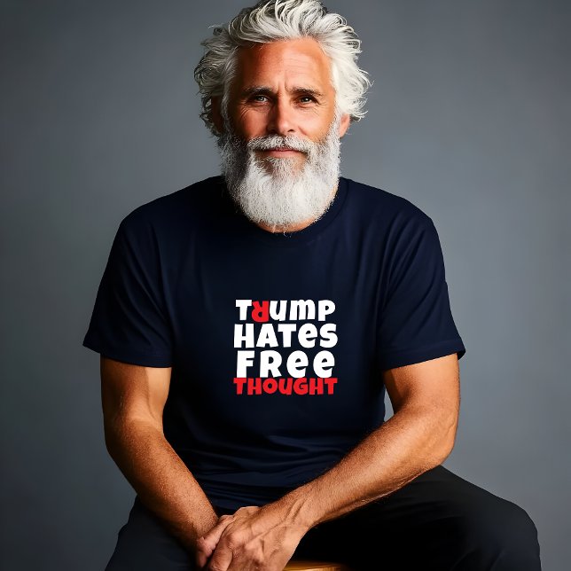 Camiseta Slogan vermelho branco do protesto anti-trump (Criador carregado)