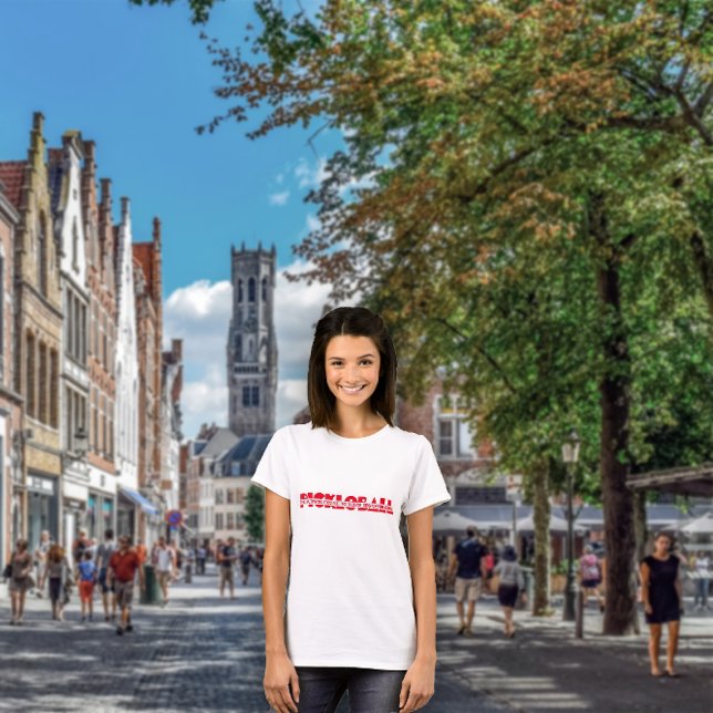 Camiseta Slogan vermelho divertido para jogador de piclebal (Criador carregado)