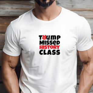Camiseta Slogan vermelho negro do protesto anti-trump