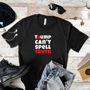 Camiseta Slogan vermelho negro do protesto anti-trump