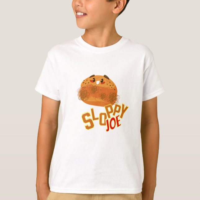 Camiseta Sloppy Joe Sandwich com o Engraçado e o Bonito Joe (Frente)