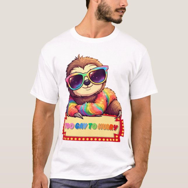 Camiseta Slot arco-íris LGBTQ (Frente)