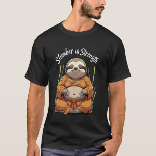 Camiseta Slot de Kung Fu Mestre Shaolin Zen com preguiça