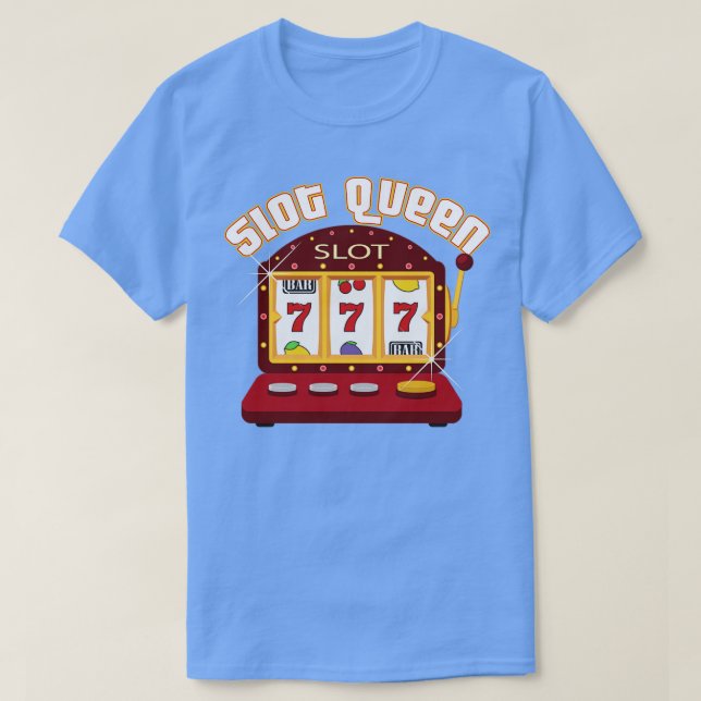 Camiseta Slot Gambler Gamble Player Slot Machine (Frente do Design)