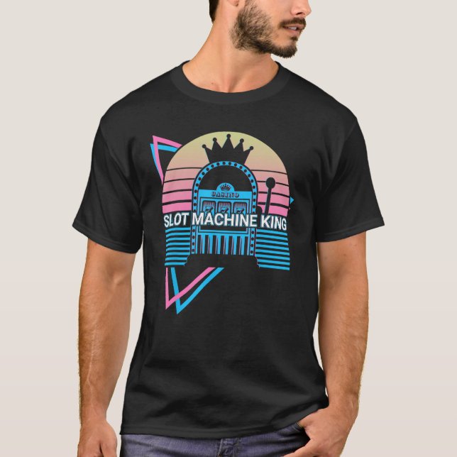 Camiseta Slot Machine King Casino Gambling (Frente)