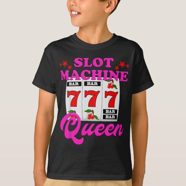 Camiseta Slot Machine Queen Casino Las Vegas Gambling Casin (Frente)
