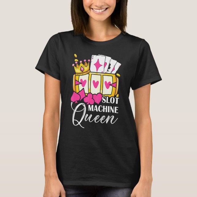 Camiseta Slot Machine Queen Gambling Casino (Frente)