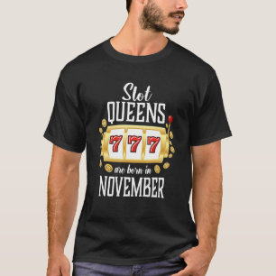 Camiseta Slot Queens São Nasceres No Jogo Do Casino De Nove