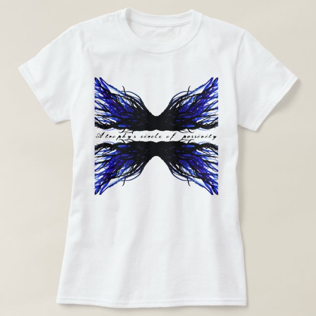 Camiseta Sloth Abstract 7 Deadly Sins Alcohol Ink Art (Frente do Design)