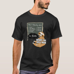 Camiseta Sloth Aprenda 7 Animais Mortais Engraçados Meme An