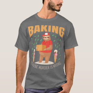Camiseta Sloth Baking Funny Lover Gift