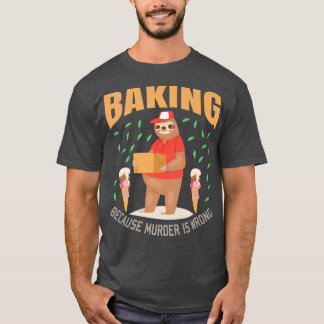 Camiseta Sloth Baking Funny Lover Gift