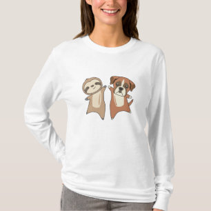 Camiseta Sloth Boxer Amantes de os animais Crianças