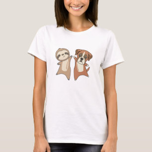 Camiseta Sloth Boxer Amantes de os animais Crianças