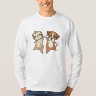 Camiseta Sloth Boxer Amantes de os animais Crianças