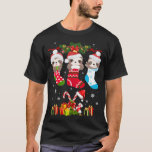 Camiseta Sloth Christmas Sloth Santa Hat Lights Xmas T<br><div class="desc">Sloth Christmas Sloth Santa Hat Lights Xmas Tree Gift</div>