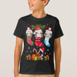 Camiseta Sloth Christmas Sloth Santa Hat Lights Xmas T<br><div class="desc">Sloth Christmas Sloth Santa Hat Lights Xmas Tree Gift</div>