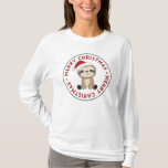Camiseta Sloth Christmas Snow Winter Animals Sloths<br><div class="desc">The sloth for Christmas with fairy lights. Funny animals with gifts and snow for the holidays. Also funny for christmas in July. Sloths are cute animals and perfect for Christmas.</div>