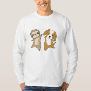 Camiseta Sloth Cocker Spaniel Dog Amantes de os animais Lev