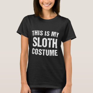 Camiseta Sloth Costume Halloween Nap Sloth Lazy