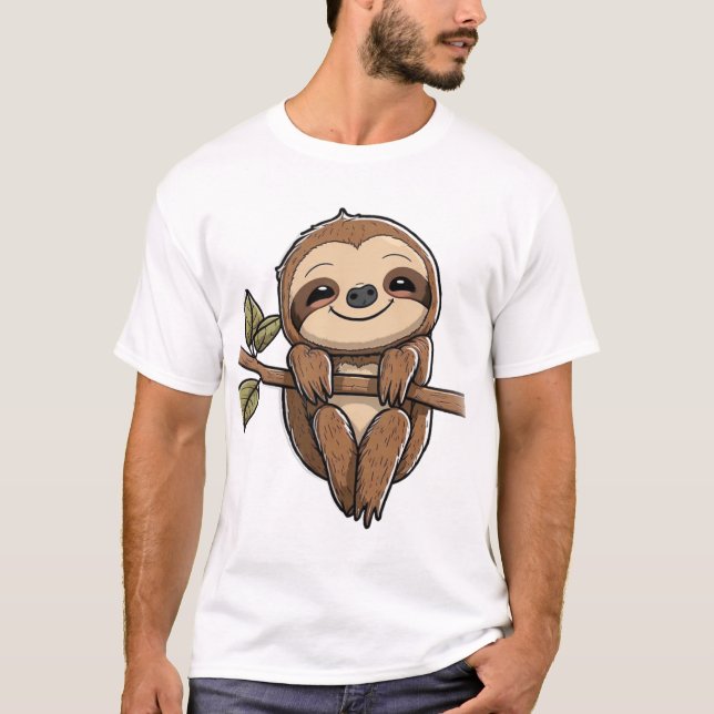 Camiseta Sloth Cute Sloth (Frente)