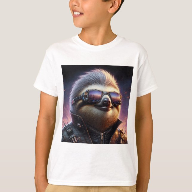 Camiseta Sloth Cyberpunk (Frente)