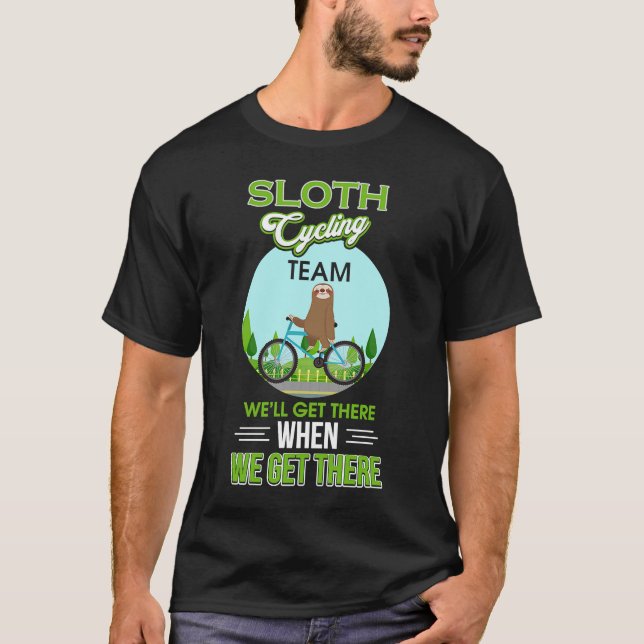 Camiseta Sloth Cycling Team Sloth Bicycle Team Sloth Sloth (Frente)