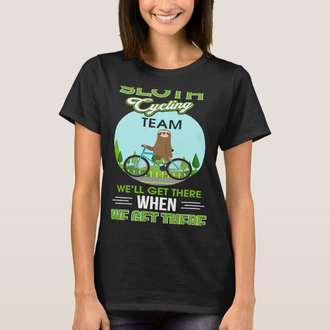 Camiseta Sloth Cycling Team Sloth Bicycle Team Sloth Sloth (Frente)