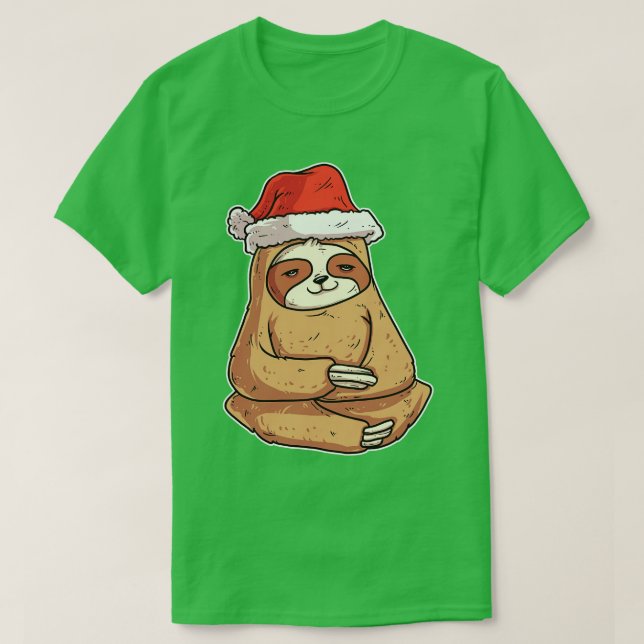 Camiseta Sloth de Natal (Frente do Design)