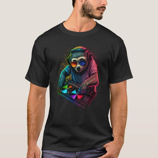 Camiseta Sloth DJ  5 (Frente)