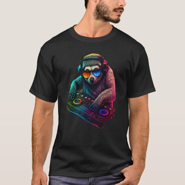Camiseta Sloth DJ  6 (Frente)