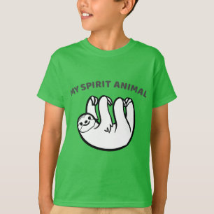 Camiseta Sloth É O Meu Animal Espirituoso