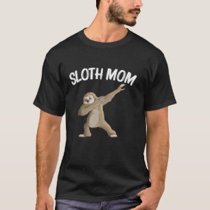 Camiseta Sloth Engraçada Para Mamãe Mamãe Devagar As Leves