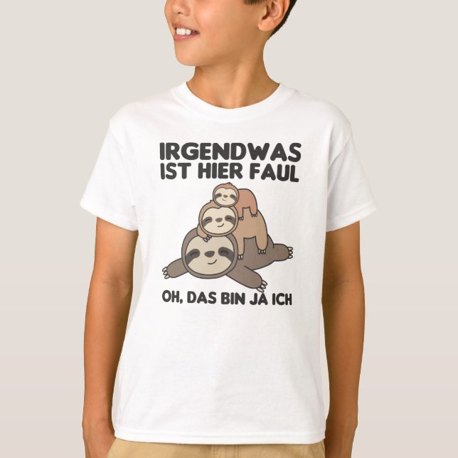 Camiseta Sloth Engraçado Dizendo Lama Relaxada (Frente)