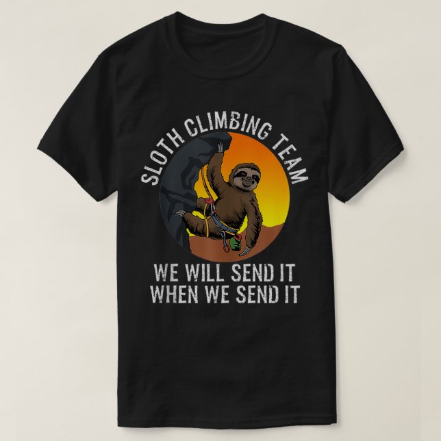 Camiseta Sloth Escalbing (Frente do Design)