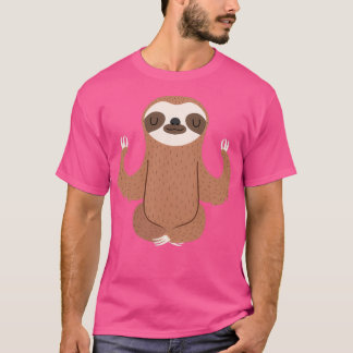 Camiseta Sloth fazendo yoga