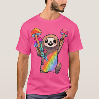 Camiseta Sloth Feliz Dj Psicodélico Edm Rave