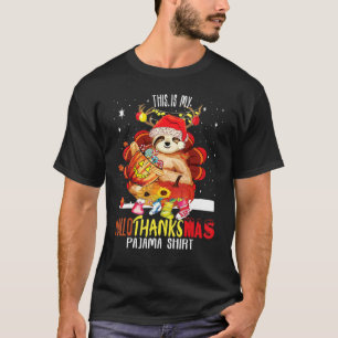 Camiseta Sloth Halloween Feliz Natal HalloObrigado